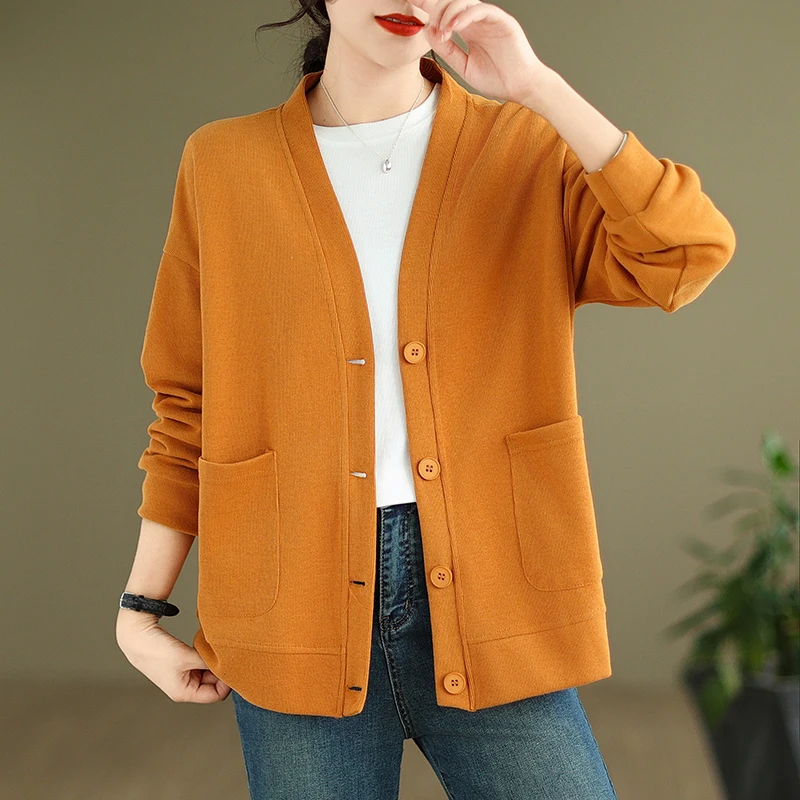 

Оригинальный художественный ретро или хлопковый джет, женский свободный утягивающий универсальный повседневный топ, однотонная тонкая верхняя одежда