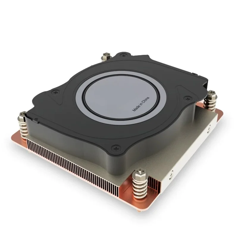 Q7 1U Low-Profile CPU Cooler for LGA1700 – Pure Copper Server & Industrial PC Heatsink with Fan, Slim Design