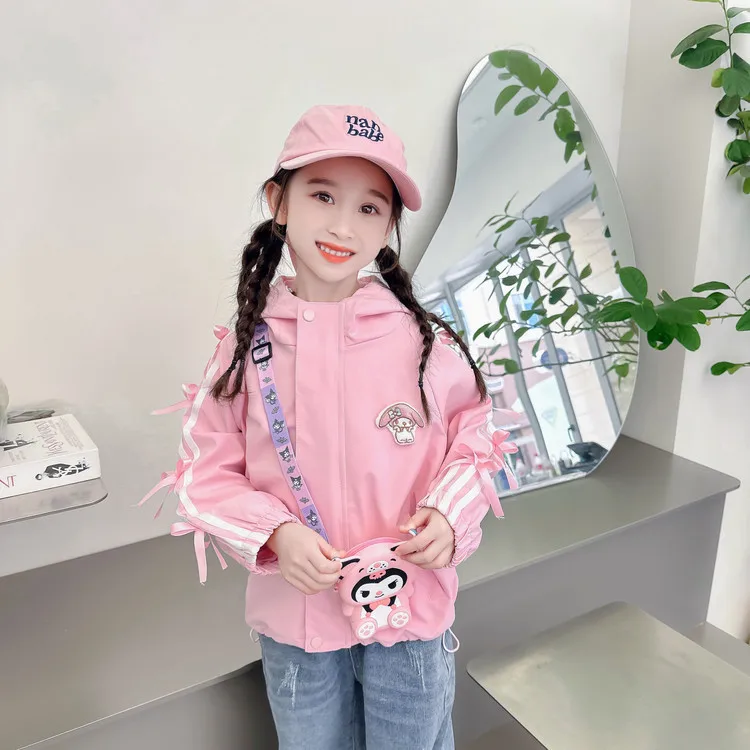 معطف سانريو كورومي ماي ميلودي بأكمام طويلة للأطفال لفترة الربيع والخريف سترة كارتونية للطلاب سترات كاوليا الجنوبية #4