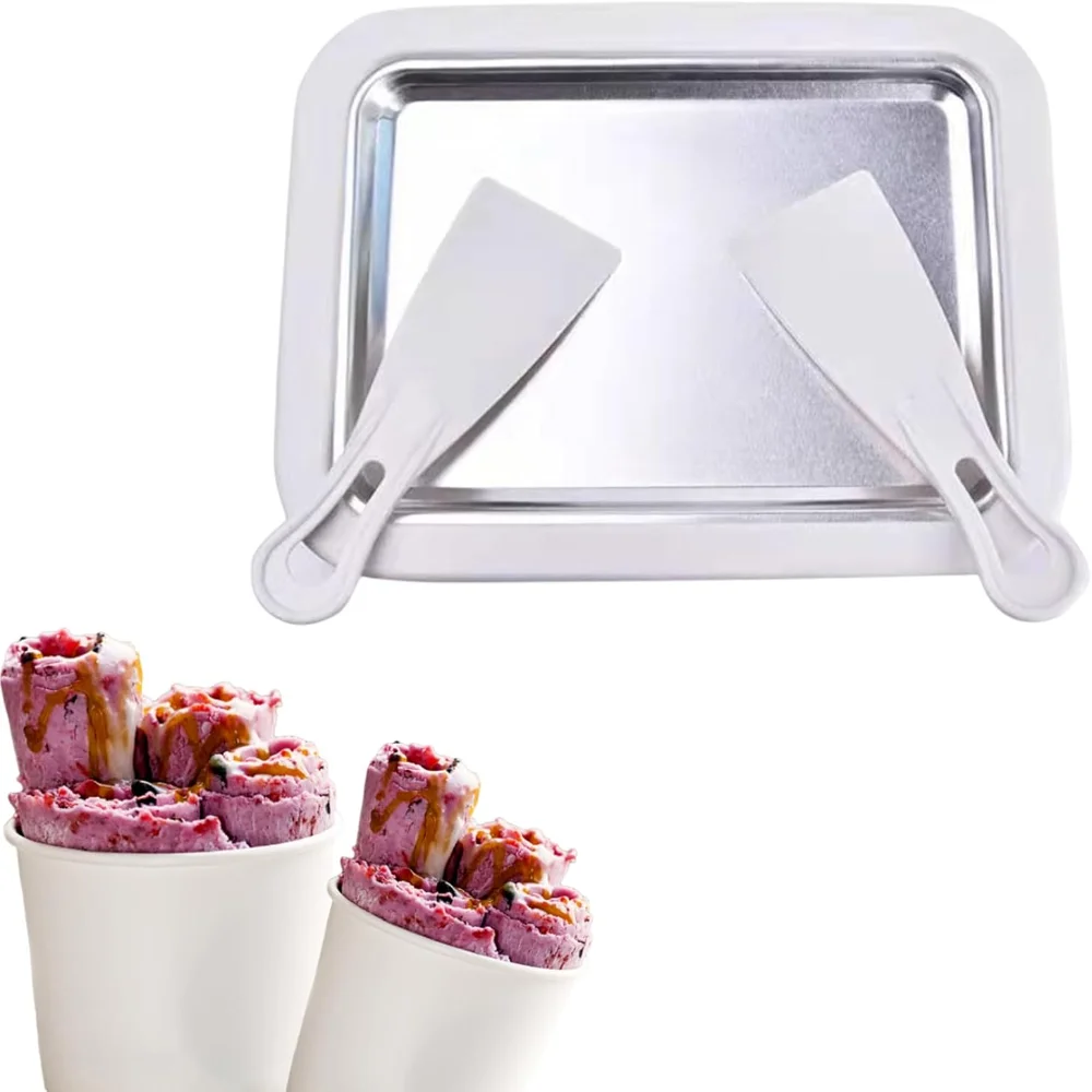 Ice Cream Roll Maker Rolled Machine Cold Sweet Fried Food Plate  Yogurt Machines