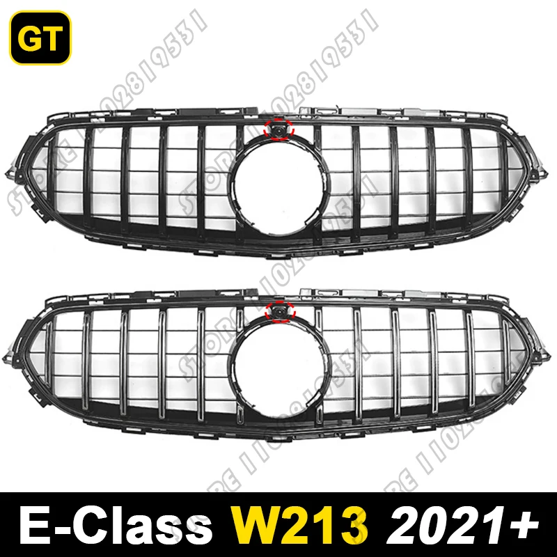 for 2021+ W213 E Class Mercedes Benz E200 E220 E250 E260 E300 E320 E350 E400 E450 E500 E63 AMG GT Bumper Mesh Racing Grille view 5