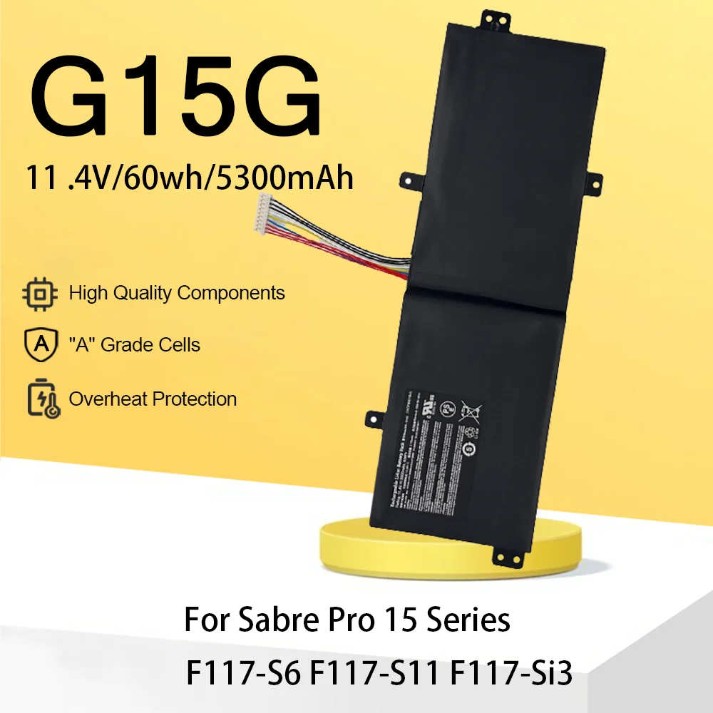 

G15G 11,4 В аккумулятор для ноутбука ThundeRobot 911 Targa T6A T6C T5TB T6D GIGABYTE SabrePro 15-W8 MACHENIKE F117-S