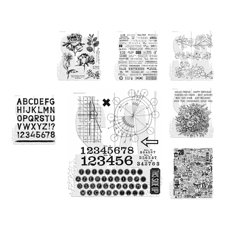 Timbro trasparente per modelli di creazione di carte carte natalizie di san valentino e diario di ritagli fai da te