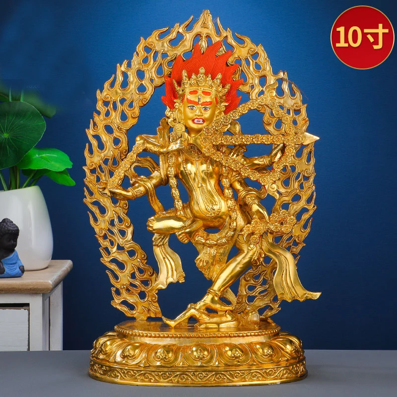 Asia Buddhism Good gold gilding Buddha brass statue HOME family effective Tibetan Kurukulla dakini ZUOMING