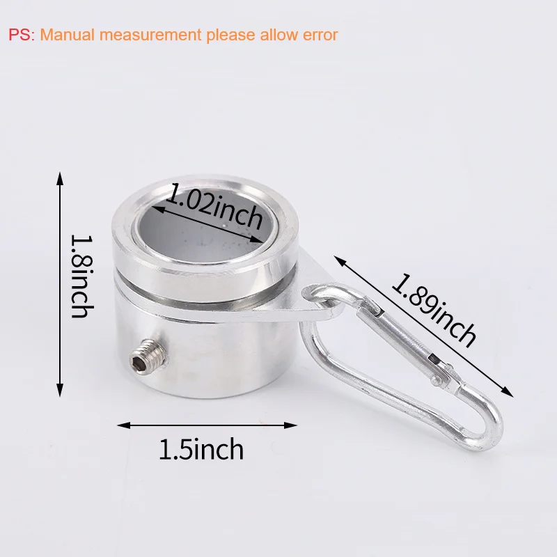 1Pc Alloy Flag Pole Rings 360 Degree Rotating Pole Mounting with Fixed HookAnti Wrap for 1 Inch