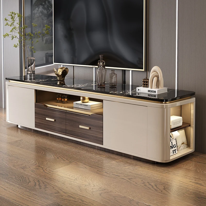 Classic Modren Tv Cabinet Living Room Italian Designer Luxury Tv Stands Living Room Unique 200Cm Mueble Para Tele Furniture Home
