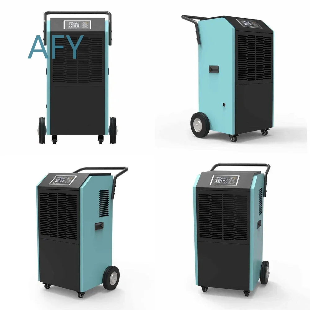 90L D Portable Hand Push Dehumidifier for Home Use Big Wheels Heavy Duty Moisture Remover for Basement Garage Warehouse Large