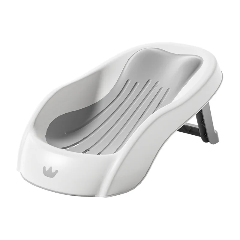 Uniwersalne siedzisko do kąpieli dla niemowląt z podparciem i antypoślizgową matą.