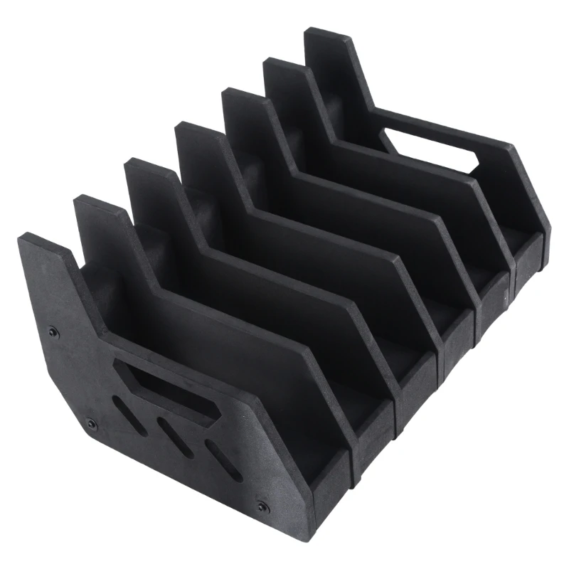 

Y1UB Lightweight Handgun Display Stand 6 Slots EVA Foam Handgun Rack Universal Protective Holsters Shooting Accessories