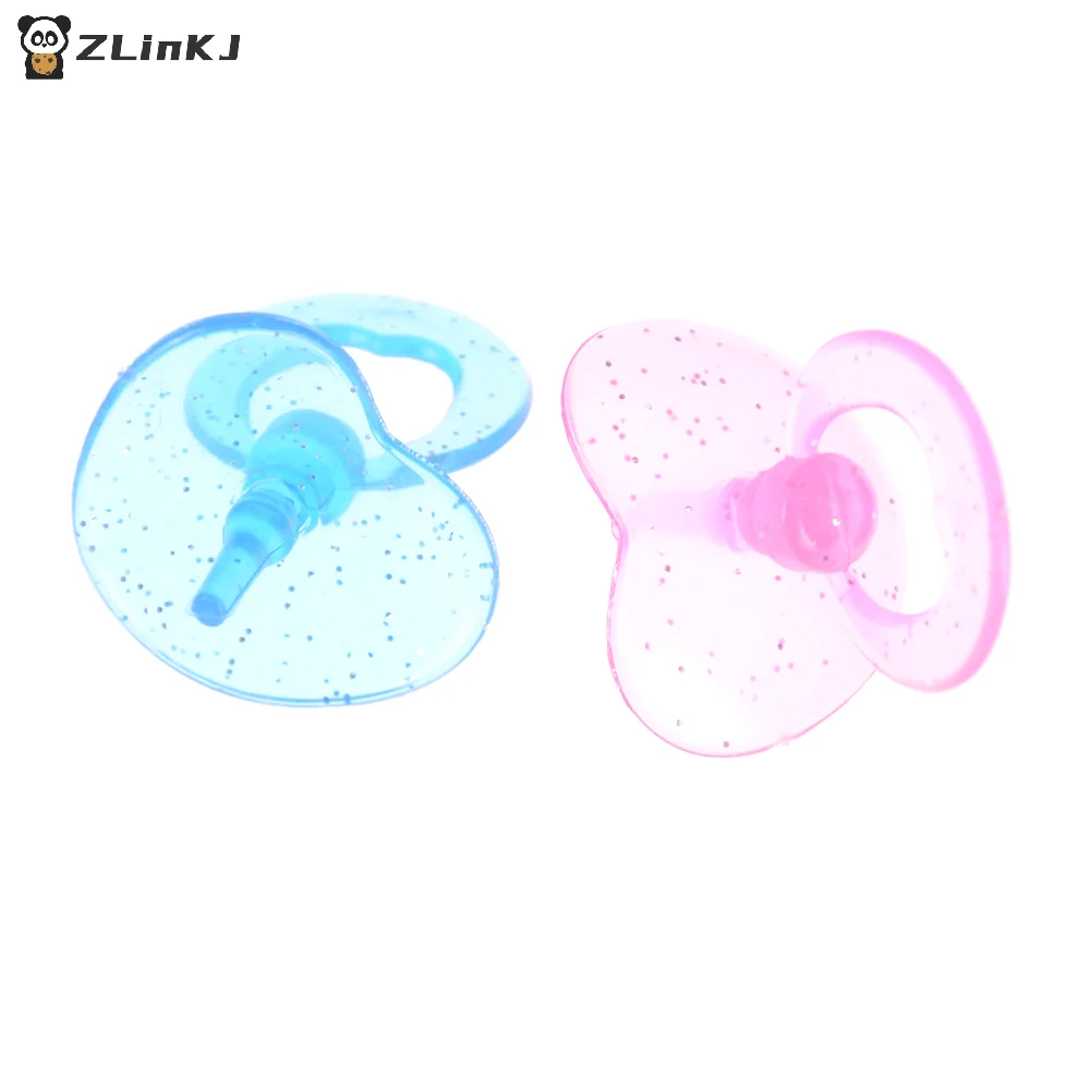 ▶Baby Doll Pacifier Play House Supplies Dollhouse Feeding Nursery Room Toy Color Random 2Pcs