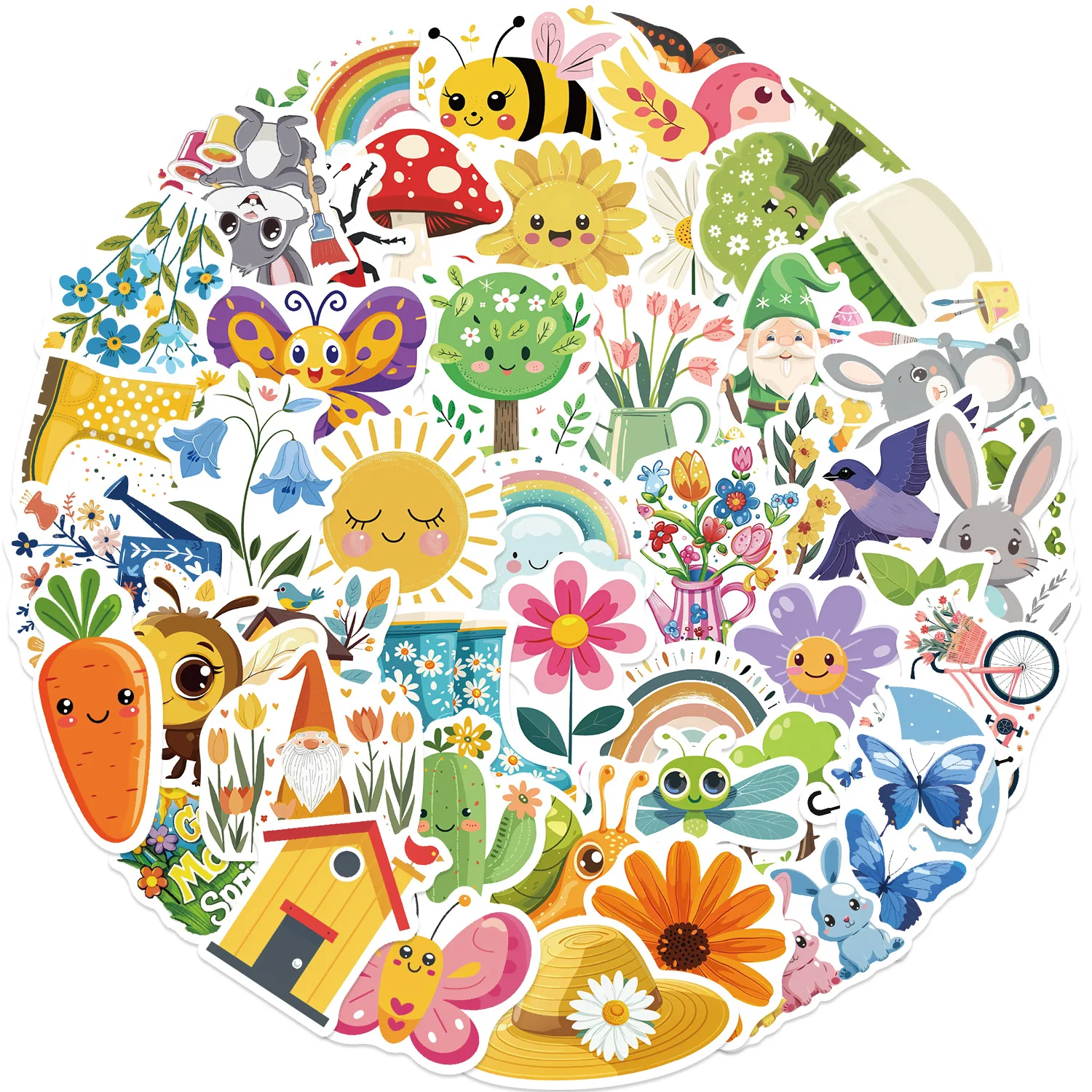 

10/30/50pcs Cartoon Cute Spring and Summer Graffiti sticker For Suitcase Skateboard Laptop Luggage Phone Car Styling DIY Decal
