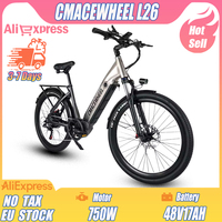 CMACEWHEEL L26 Electric Bicycle 750W Motor 48V17AH Battery Adult Electric Mountain Bike 26-inch Tire Mountain off-road Bicycle