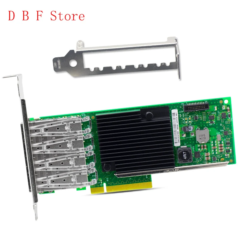 AN8710-F4 X710-DA4 10G Network Card LC Fibre SMF*4 LR PCIe3.0 X8 Intel XL710BM1 Raid Card