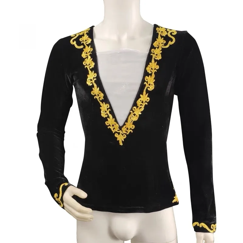 

2024 New Men's Swan Lake TUTU Ballet Prince Professional Competition Costumes