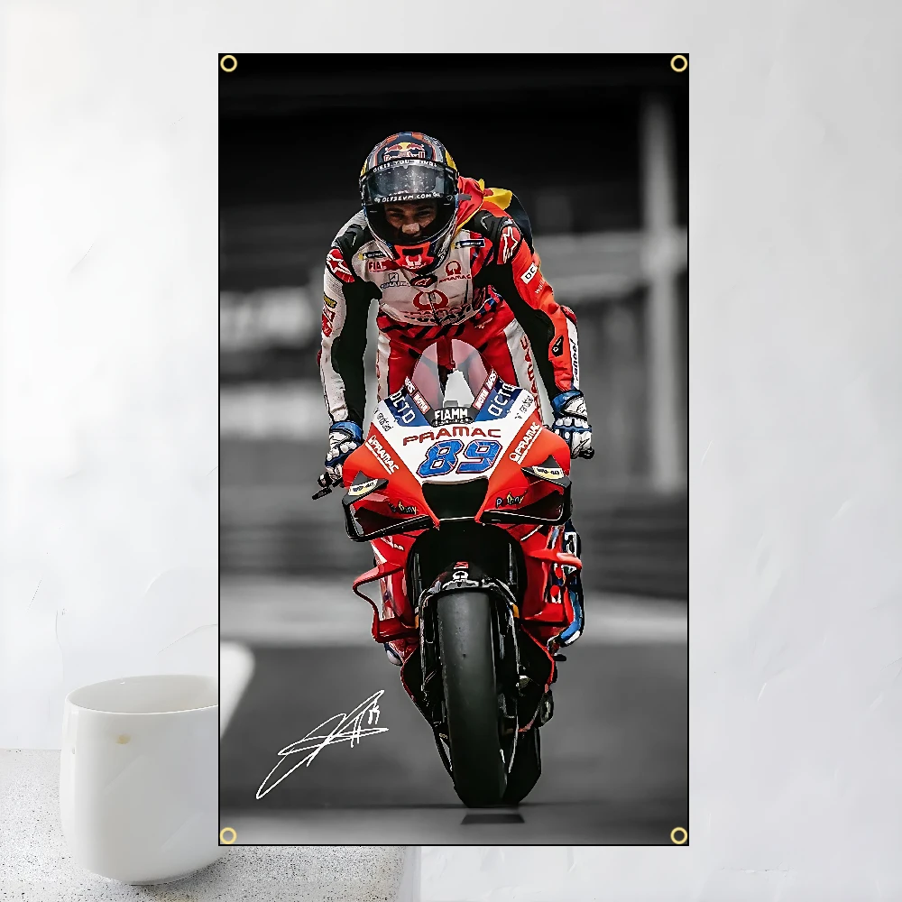 60x90cm 90x150cm J-Jorge Martis 89 Motorcycle Flags Polyester Printed Banner For Home Decoration
