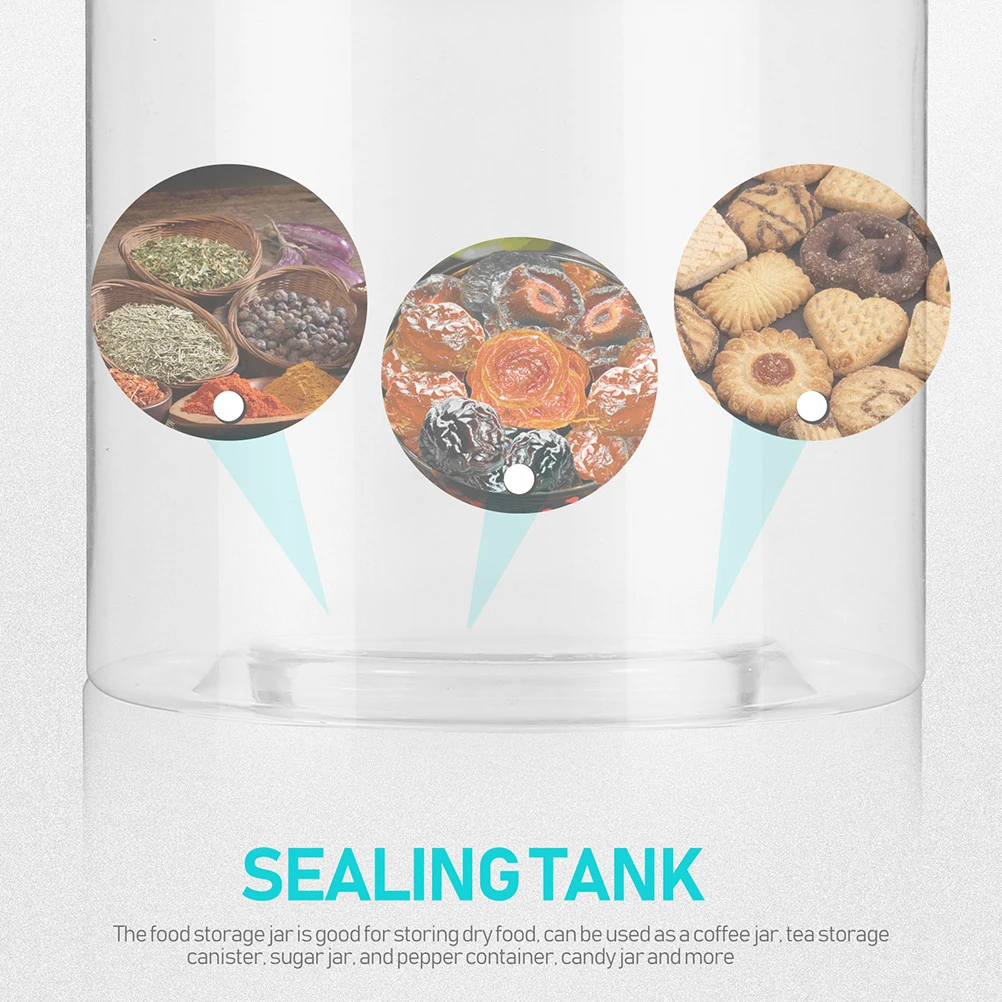 

10 pcs Storage Bottle Transparent Plastic Jar For Tea Leaf Food Preservation Airtight Container Household Dried Fruit Can Sealed