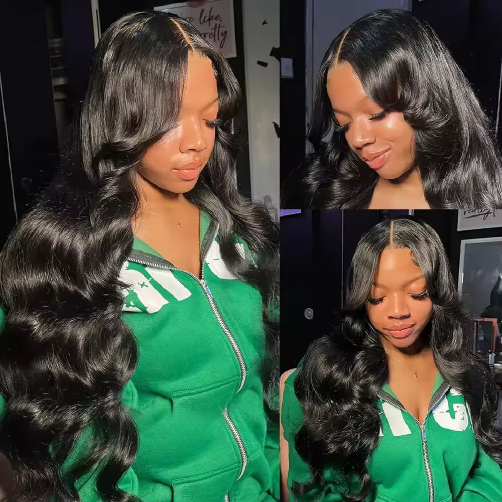 

250% HD Remy 13x6 Body Wave Lace Front Human Hair Wigs 30 40 Inch Pre Plucked Transparent Brazilian 13x4 Lace Frontal Wig Women
