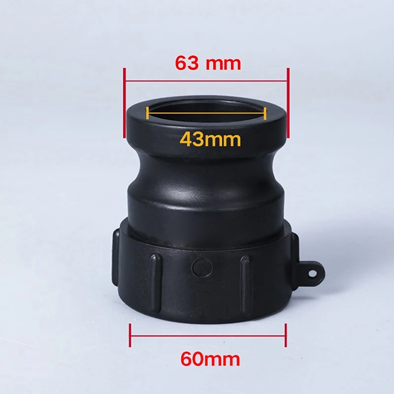 @*Thicken Female Connector IBC Tank Adapter 60mm Female Camlock Coupler PP Material Camlock Fitting