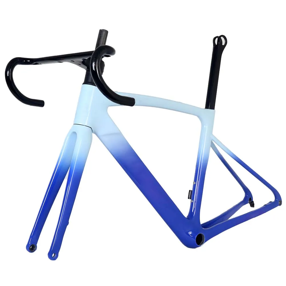 MOQ 1PCS FM166 UD Gloss Disc Brake 140mm Cycling Road Bike Frame Carbon Frameset Road Bike 700c