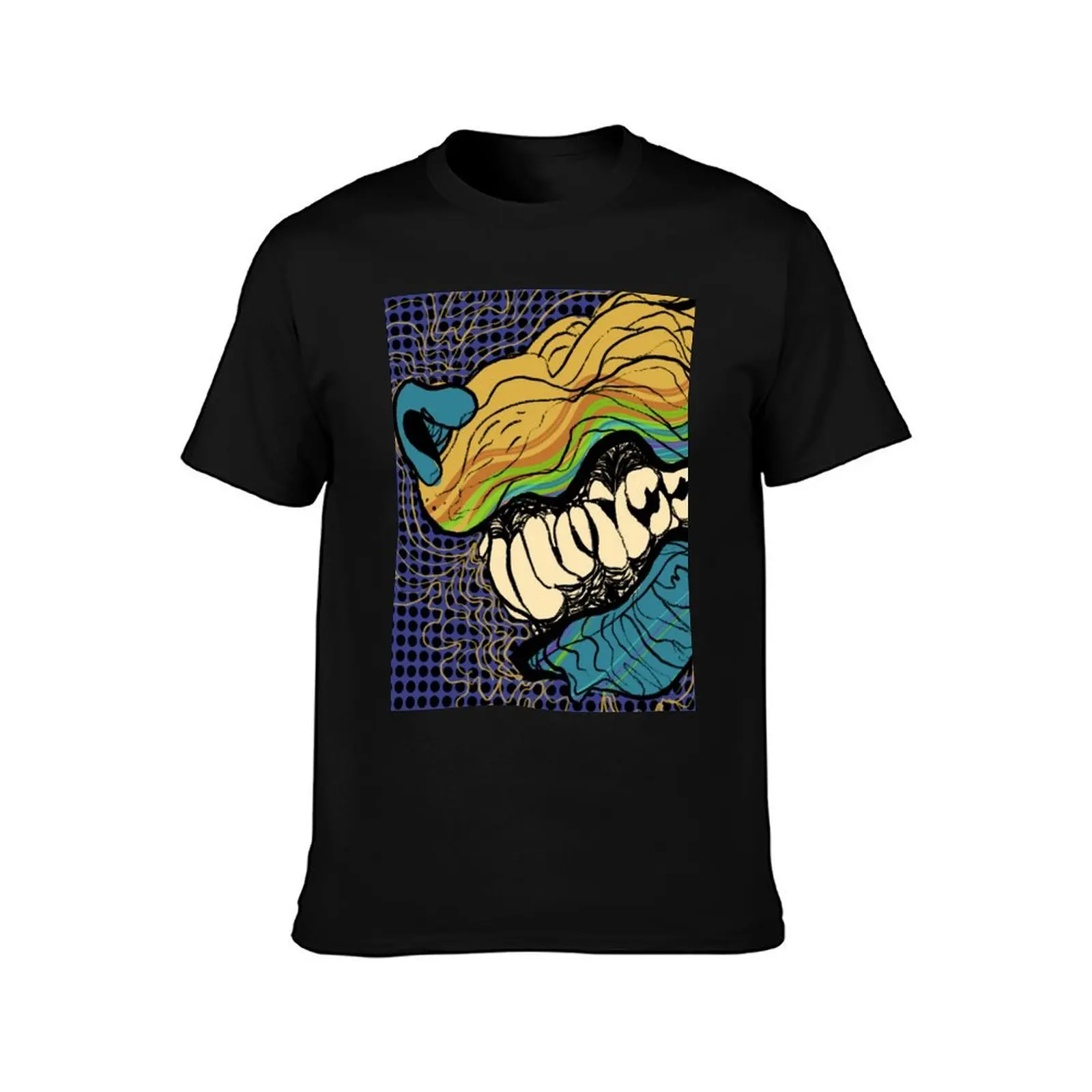 dissociative T-Shirt Summer Casual Cotton Tee Oversized Streetwear Tops Vintage Graphic Print Loose Fit Short Sleeve