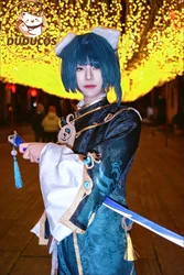 DUDU-N Game Genshin Impact XingQiu Cosplay Costume Uniform Unisex Activity Party Role Play Clothing S-XL