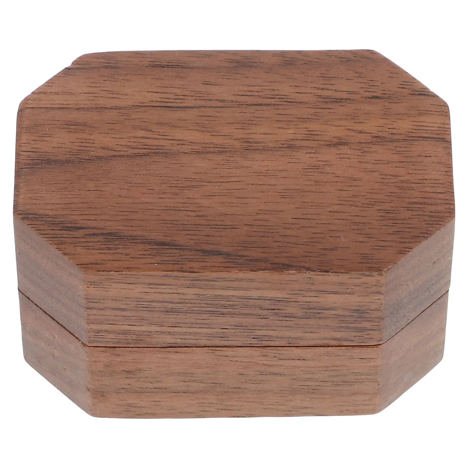 Elegant Black Walnut Jewelry Box Wooden Ring Holder for Wedding Engagement Necklace Earring Gift Storage Earring Gift Box Small