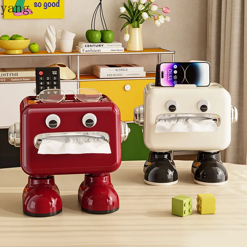 CX high-end creative restaurant children's room ornament paper drawing mobile phone holder 2-in-1 storage box