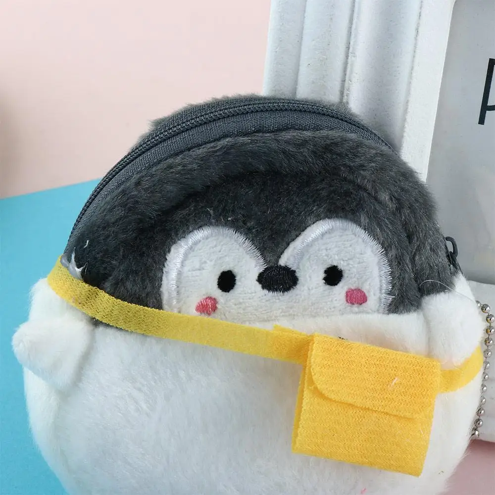 Sweet Elegant Penguin For Girls Multifunctional Mini Card Holder Zipper Purse Wallets Women Coin Purse Korean Money Bag
