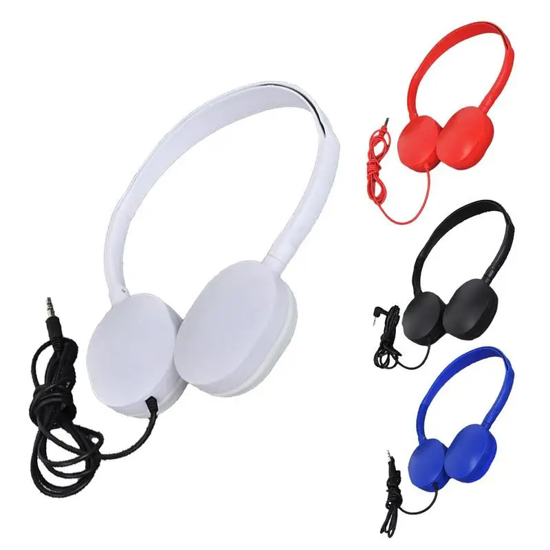 Headsets For Children Wired Network Class Headphones With 3.5mm Plug Universal Sports Music Headsets For Kids