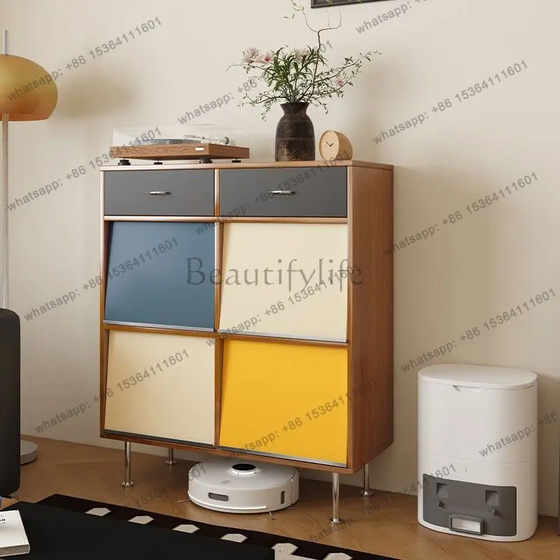Medieval Bauhaus storage storage locker color matching upturned door paradise four grids