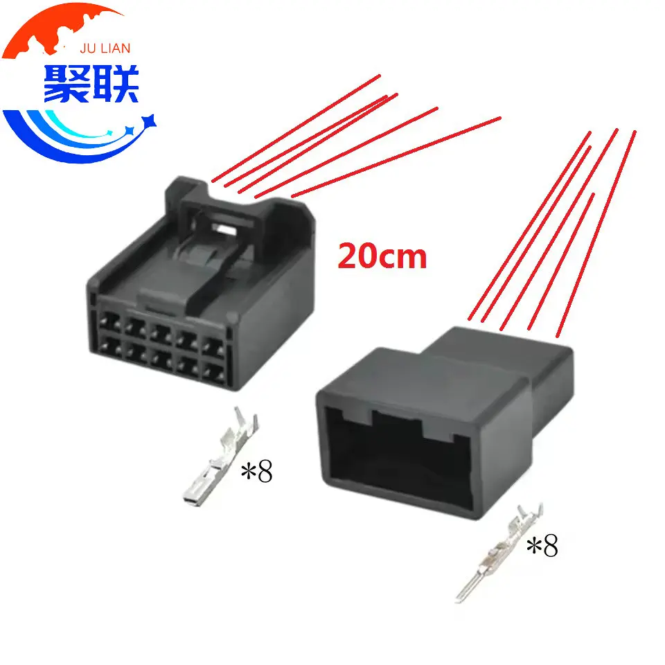 1Set 10Pin Auto CD Player Host Horn Microphone Connector 4A1532-000 90980-12C39 7289-7613-30 For Toyota Camry Corolla Sienna