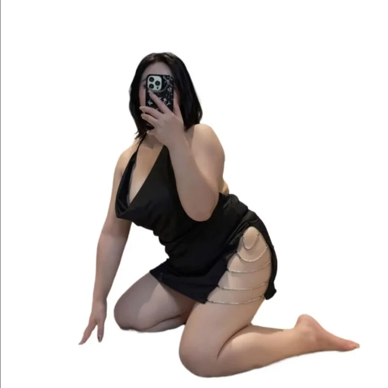 

Женский сексуальный кружевной комплект больших размеров для сна, соблазнительная ночная рубашка, прозрачное платье, прозрачное платье, эротическое искушение, нижнее белье для флирта ​ ​