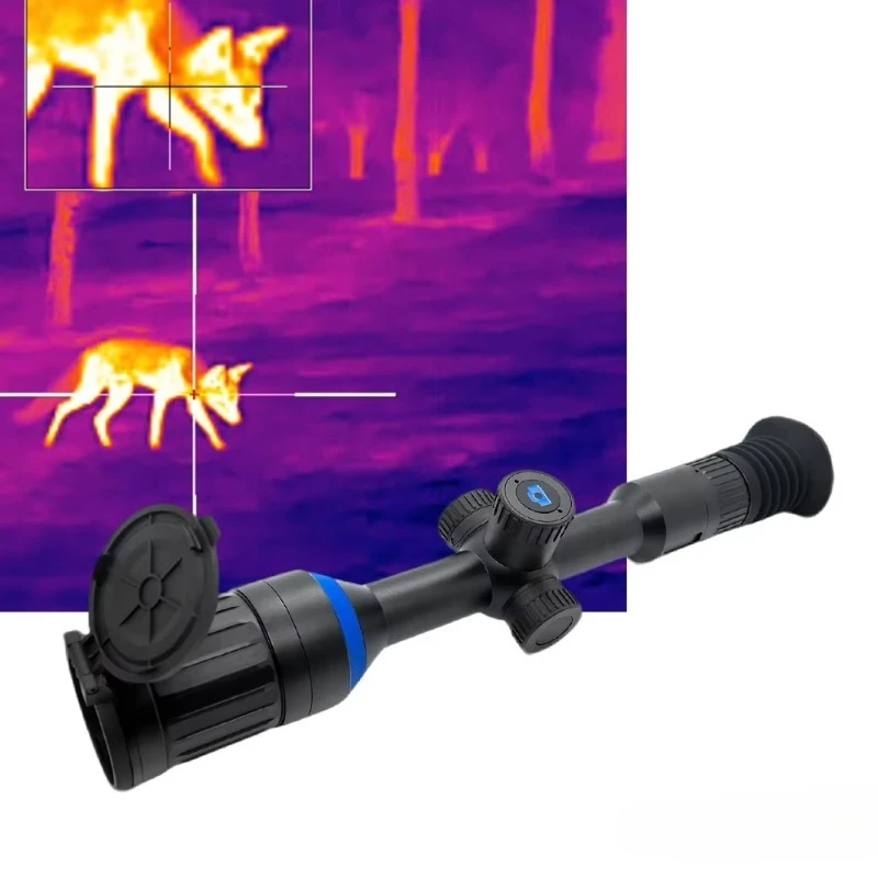 384x288/640x512 Thermal Scope NETD≤18mk F50/1.0 2.8-22.4x Zoom 1024x768 Video 2600m Detection 13hrs IP66 960g