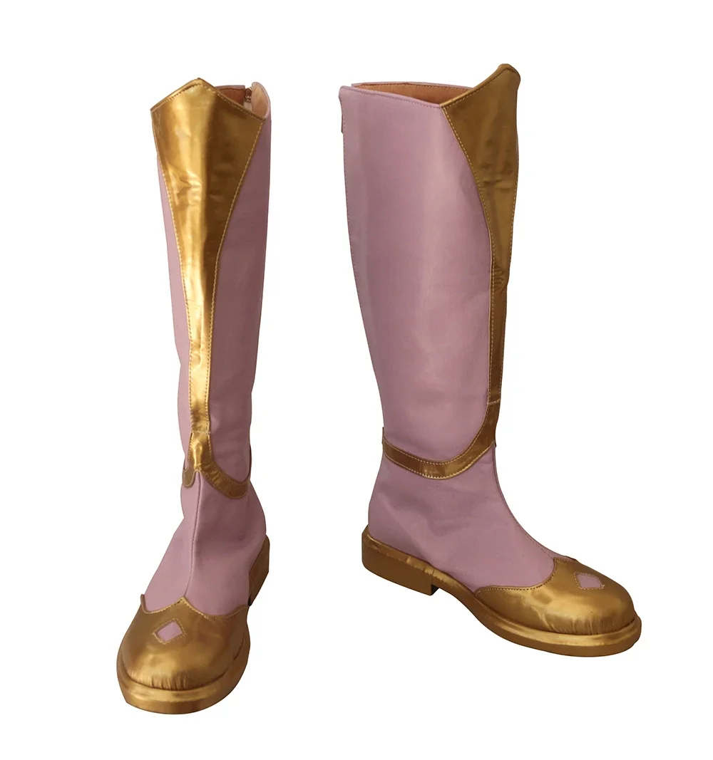 Hot Game Lol Elementalist Lux Skin Cosplay Laarzen Roze Schoenen Op Maat Gemaakt Elke Maat