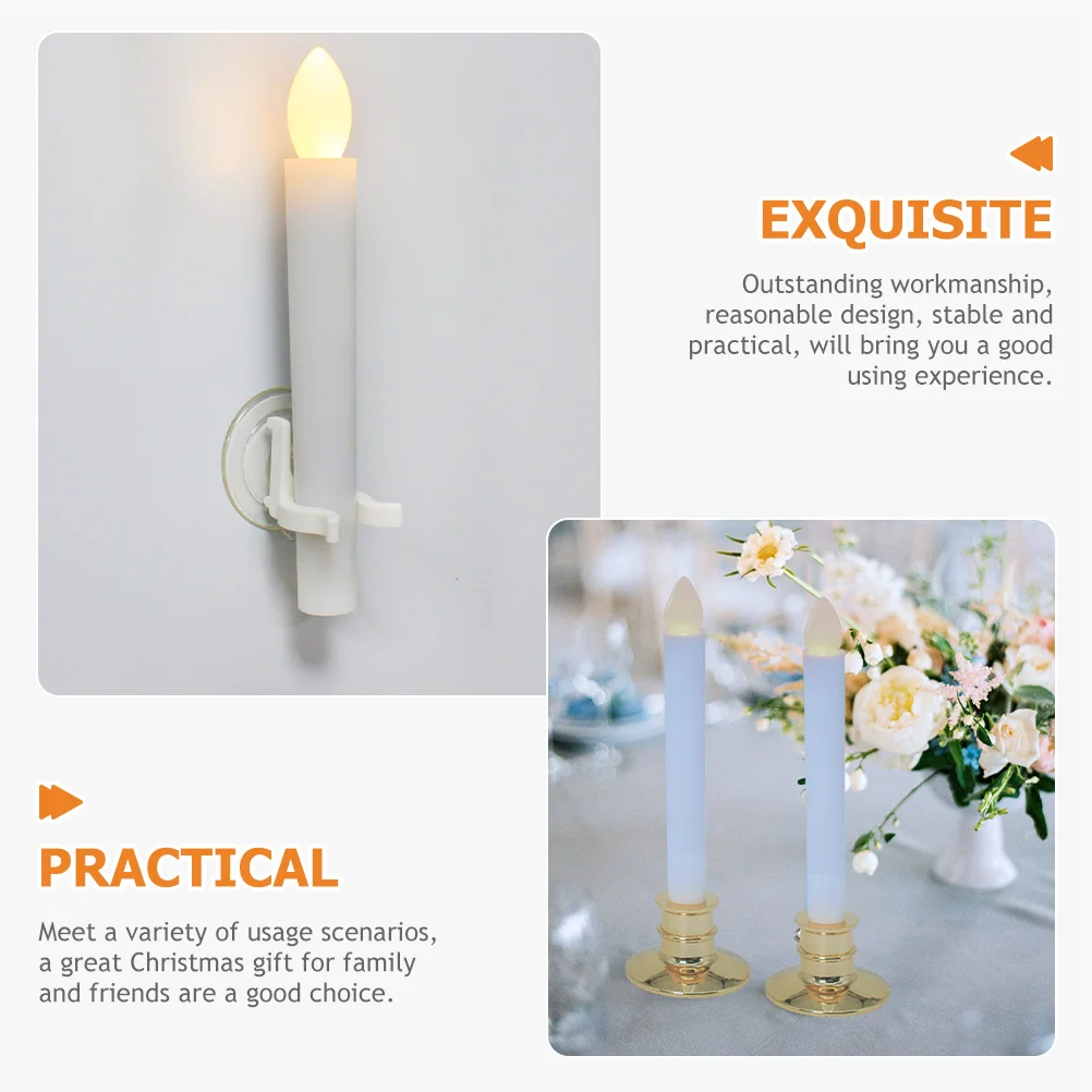 6 قطع عيد الميلاد LED Tealight محاكاة الشكل لينة نقل الضوء الزينة ديكور المنزل لعطلة عيد الميلاد #2