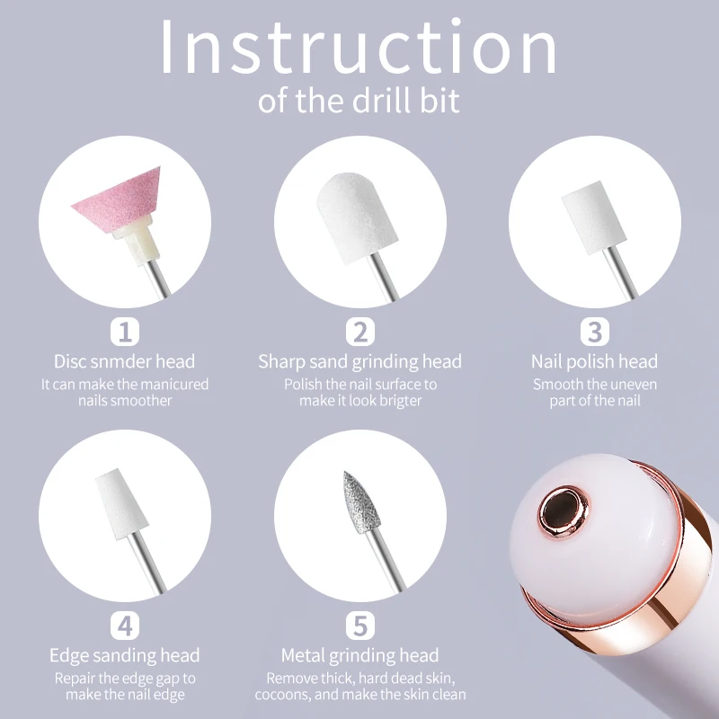 Electric Nail Drill Machine - Sander Mill Household Home-Use Grinder Manicure Supplies Equipment