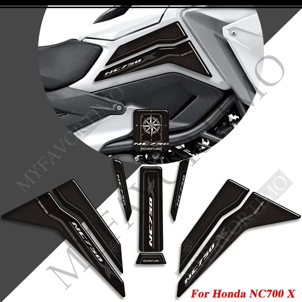 

For Honda NC 750 NC700 X NC750X 2021 2022 Stickers Adhesive Decals Decals Protection Tank Pad TankPad Fuel Oil Kit Knee