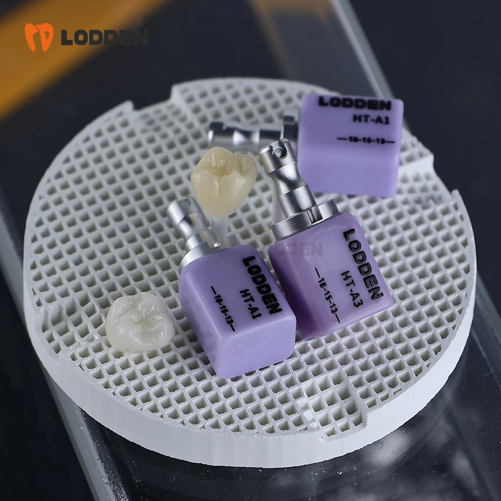 

5 Pcs Lodden Lithium Disilicate Blocks C14 Dental Glass Ceramic Cubes CAD / CAM Superior Quality