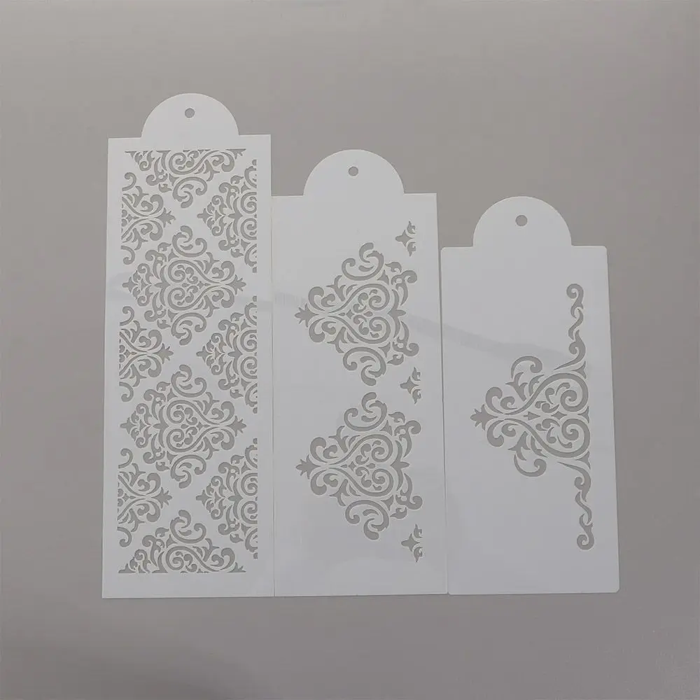 3PCS/SET Icing Brim Fondant Mousse Lace Cake Moulds Cake Decorating Tools Stencil Baking Mold