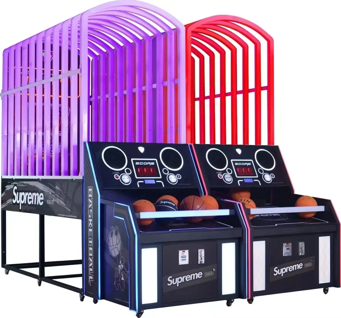 Indoor Basketball Star Game Machine Arcade Street Basketball Machine With Colorful Light For Adults