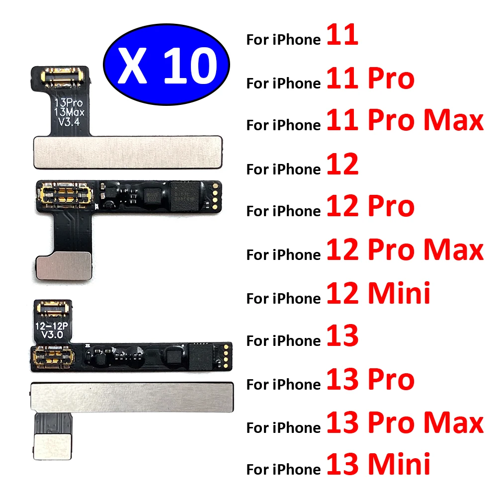 

10Pcs/Lot, Battery Repair Flex Cable For IPhone 11 12 13 Pro Max Mini Battery Warning Windows Pops Up Removing