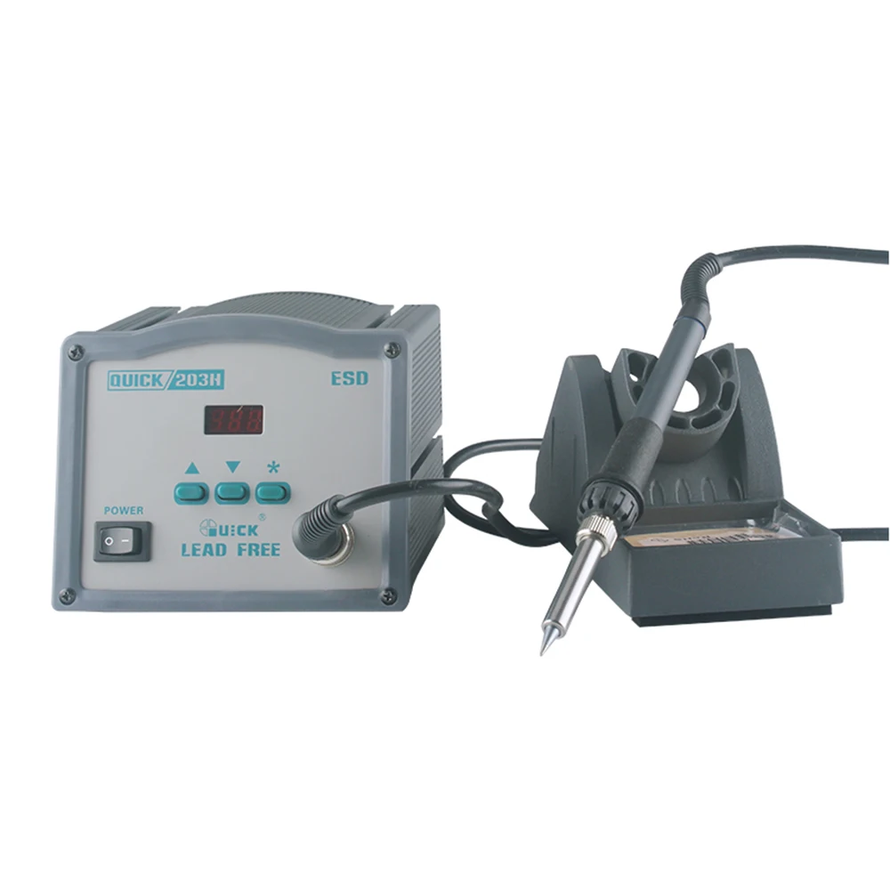 Digital Display Lead-free High Frequency Constant Temperature Soldering Station QUICK 203H 90W