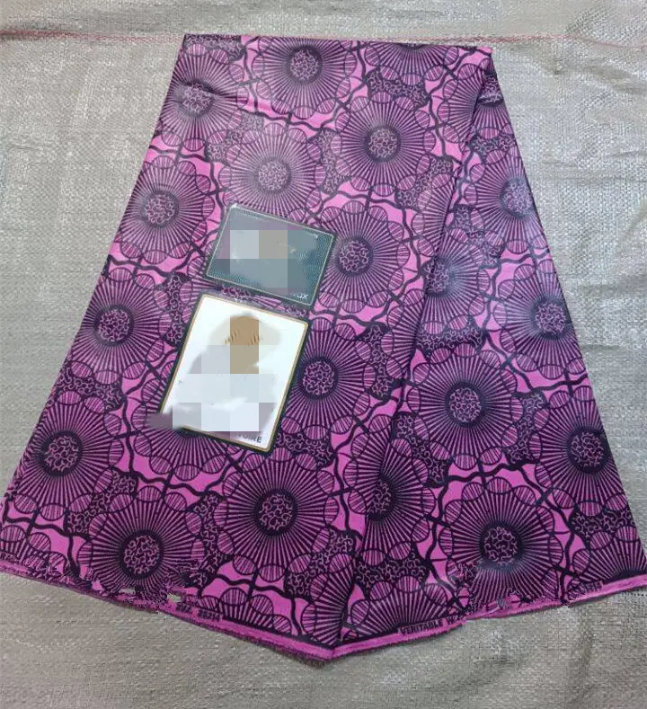 رائجة البيع 6 ياردة حقيقي الأفريقي uniWax أنقرة كتلة يطبع النسيج النيجيري Pagne Loincloth 100% القطن الشمع لفستان #1