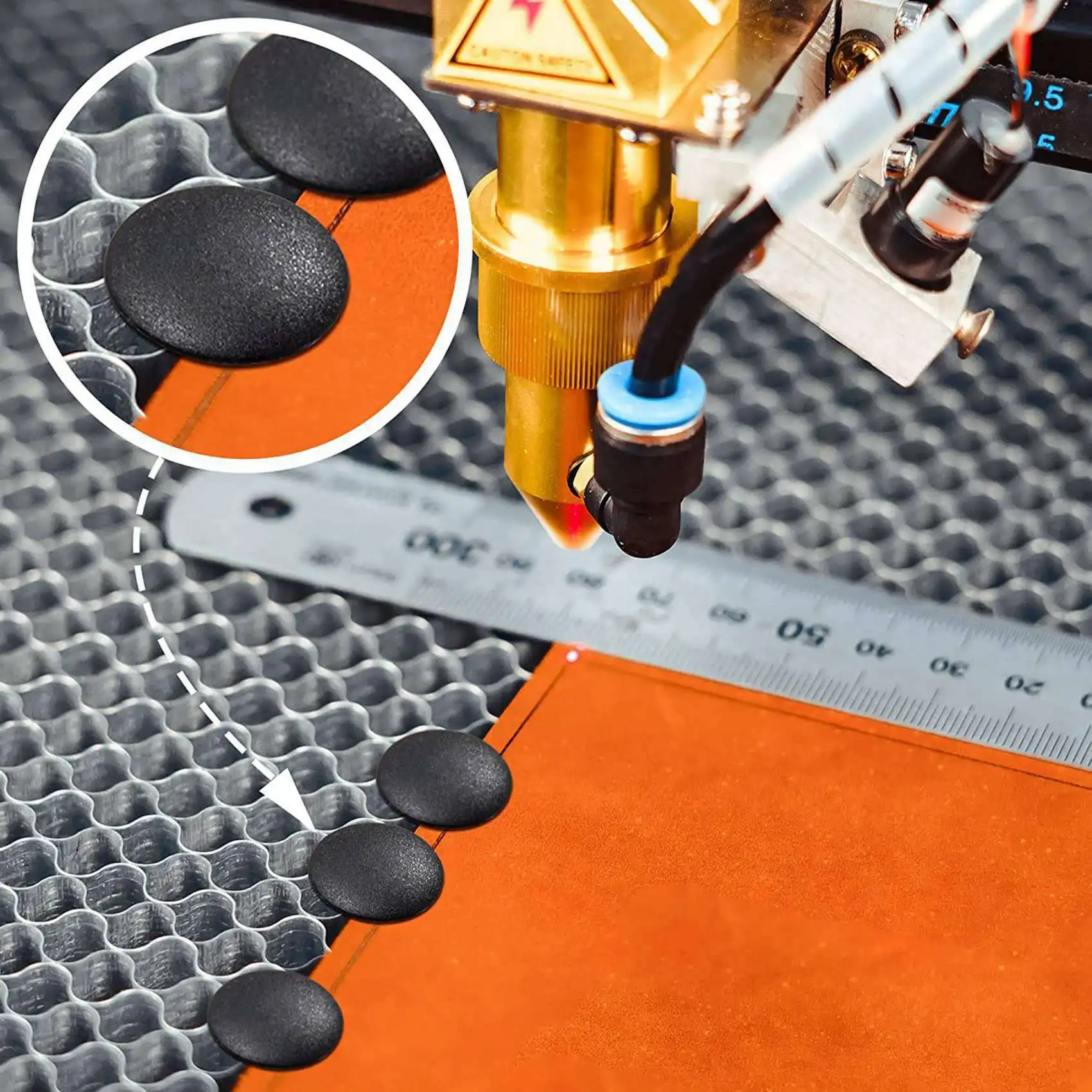 A53Q-200 Pcs 7.5-8 Mm Honeycomb Pins Honeycomb Laser-Bed Hold Down Pins Honeycomb Fixing Needle Laser-Engraver Accessories