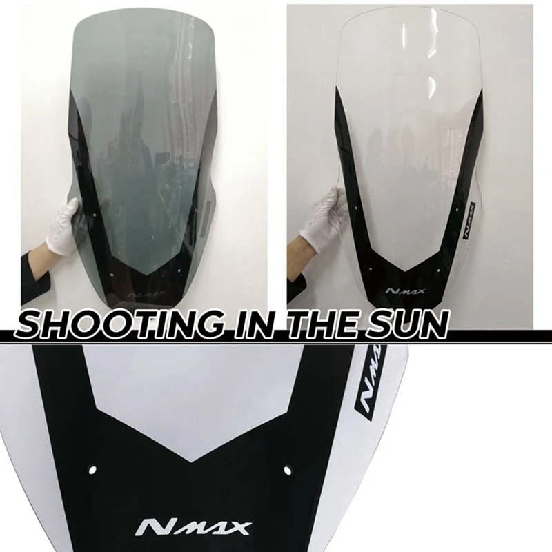 Motorcycle Windshield Deflector Shield Screen Accessories For Yamaha NMAX155 NMAX125 2016-2018