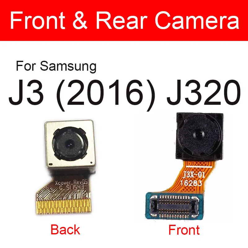 Anteriore e Posteriore della Macchina Fotografica Per Samsung Galaxy J3 J5 J7 2016 J310 J320 J510 J710 Principale Posteriore Della Macchina Fotografica Modulo Piccolo parti di Nastro Della Flessione Della macchina fotografica