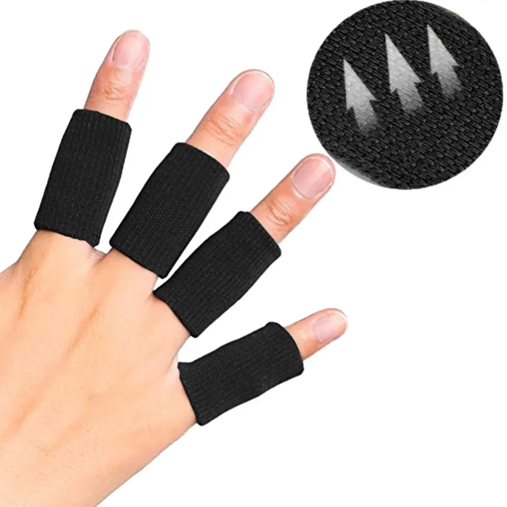 10 stücke Unterstützung Finger Dehnbar Weiche Sport Finger Ärmeln Arthritis Schutz Outdoor Basketball Volleyball Finger Schutz – Detail 8