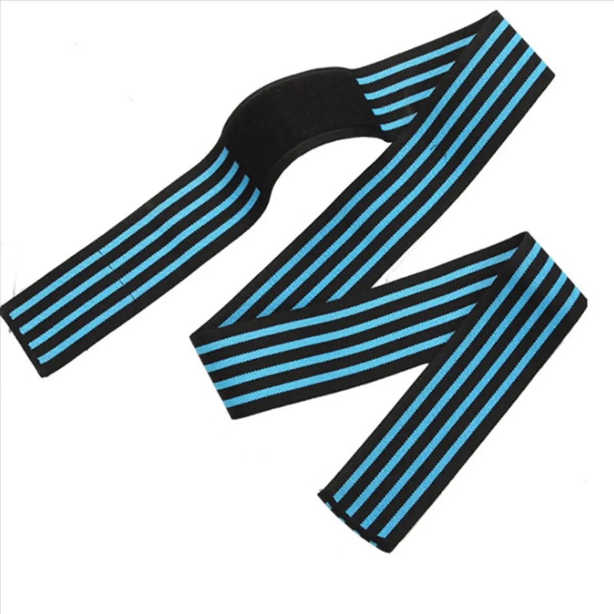 

【FITTING!】2X Fitness Winding Knee Bandage Compression Straps Wraps Elastic Outdoor Sports Protective Equipment Training (Blue)
