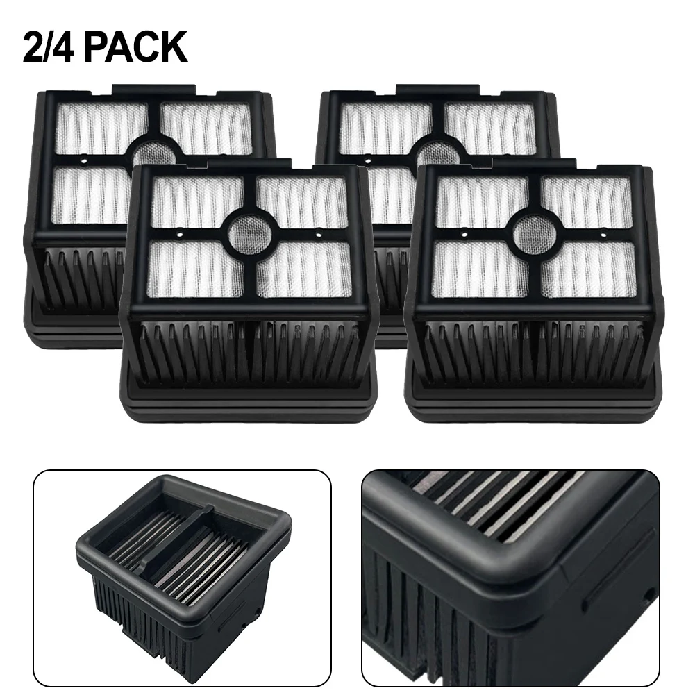 2/4 حزمة ABS و HEPA مجموعة مرشحات القماش ل Dreame H15 لـ Pro Heat / HHR48A أجزاء المكنسة الكهربائية الرطبة والجافة
