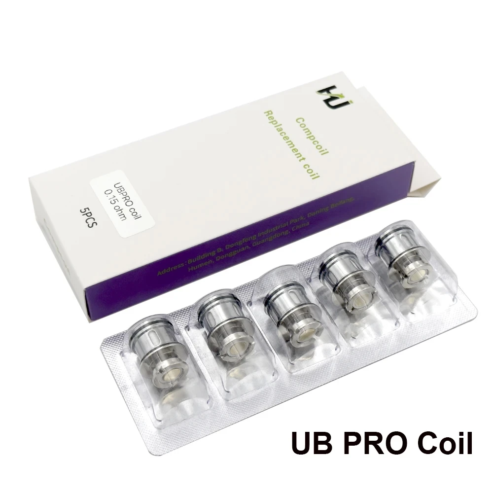 

5 шт./упак. катушка UB Pro 0,15 Ом 70-90 Вт 0,3 Ом 60-70 Вт головка катушек UB Pro для Lostvape URSA Quest Multi Cyborg Quest Kit